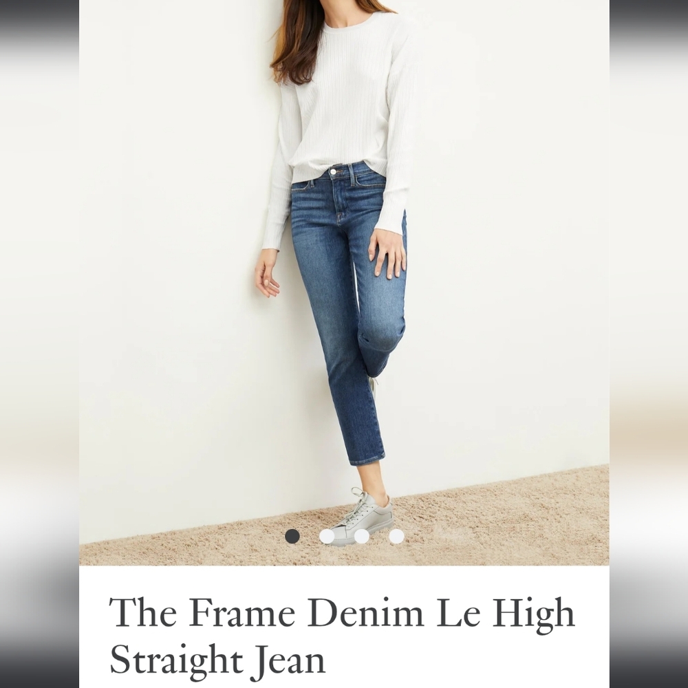 Frame Le High Straight High Rise Ankle Jean In Best - Picture 14 of 16